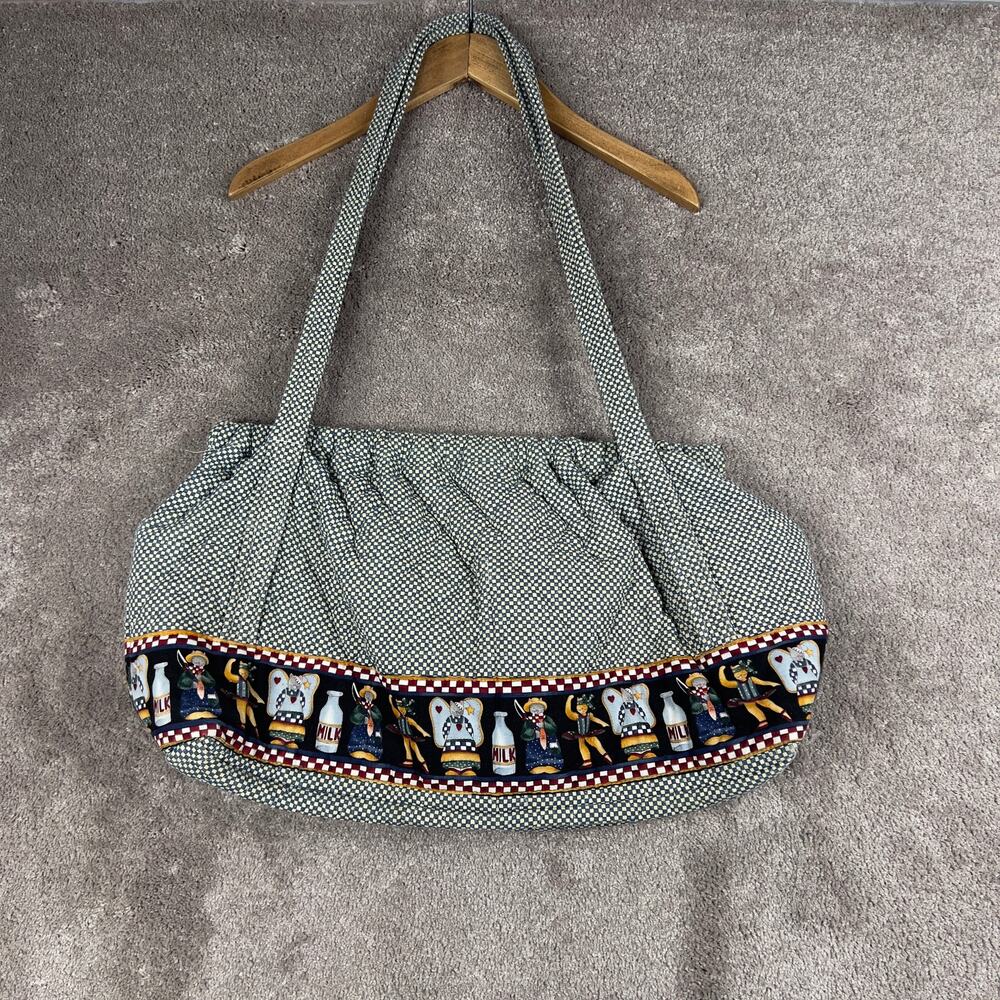 Plaid Cottage Tote Purse Quilted Bag Cats Ballerina Fishing Grandma Prairie